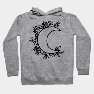 Floral moon Hoodie